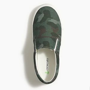 J Crew Factory Crewcuts Camo Slip-on boy sneaker
